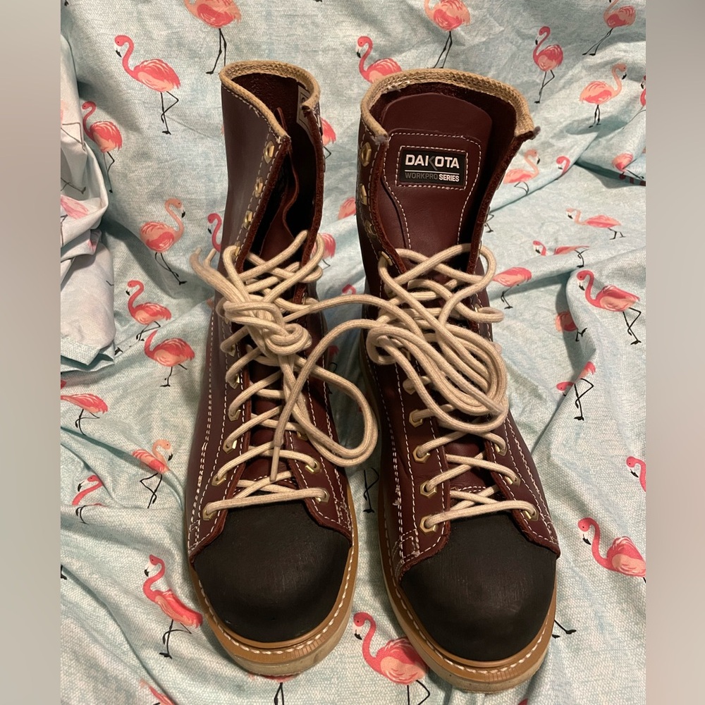 Dakota work-pro series men’s 8 inch ironworker unlined steel toe/plate boots